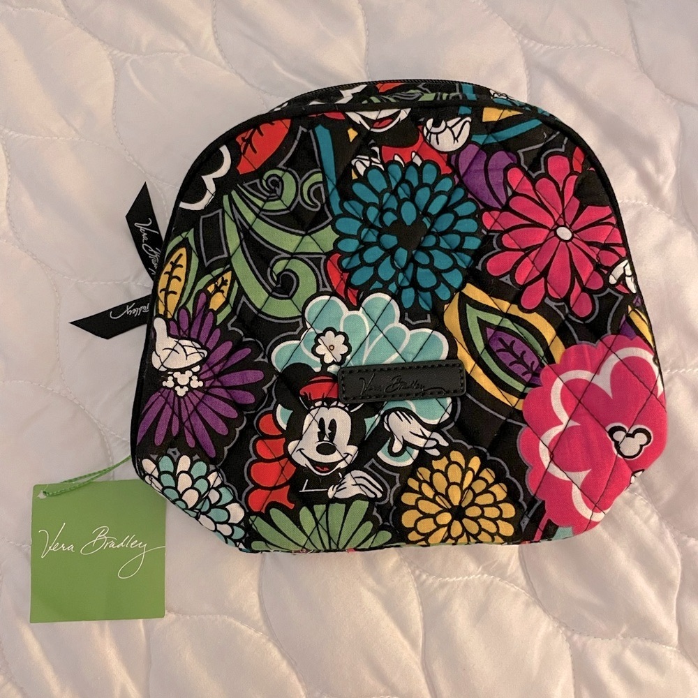 Vera Bradley x Disney - Magical Blooms Medium Cosmetic Bag - NWT